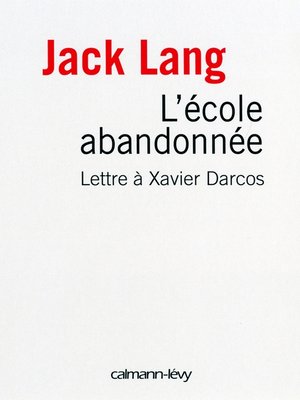 cover image of L'Ecole abandonnée